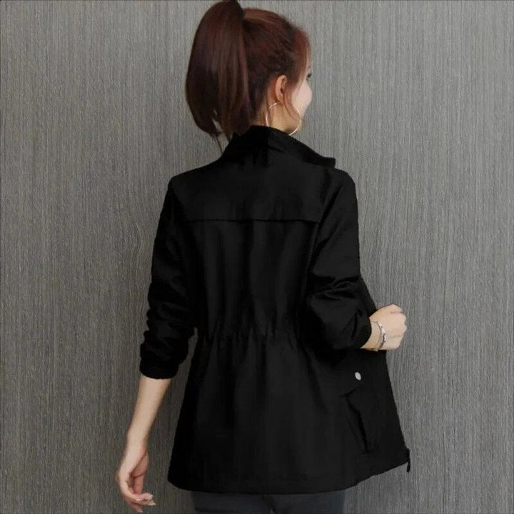 Marisa | Lightweight Zip-Up Bomber Jacket with Drawstring Waist