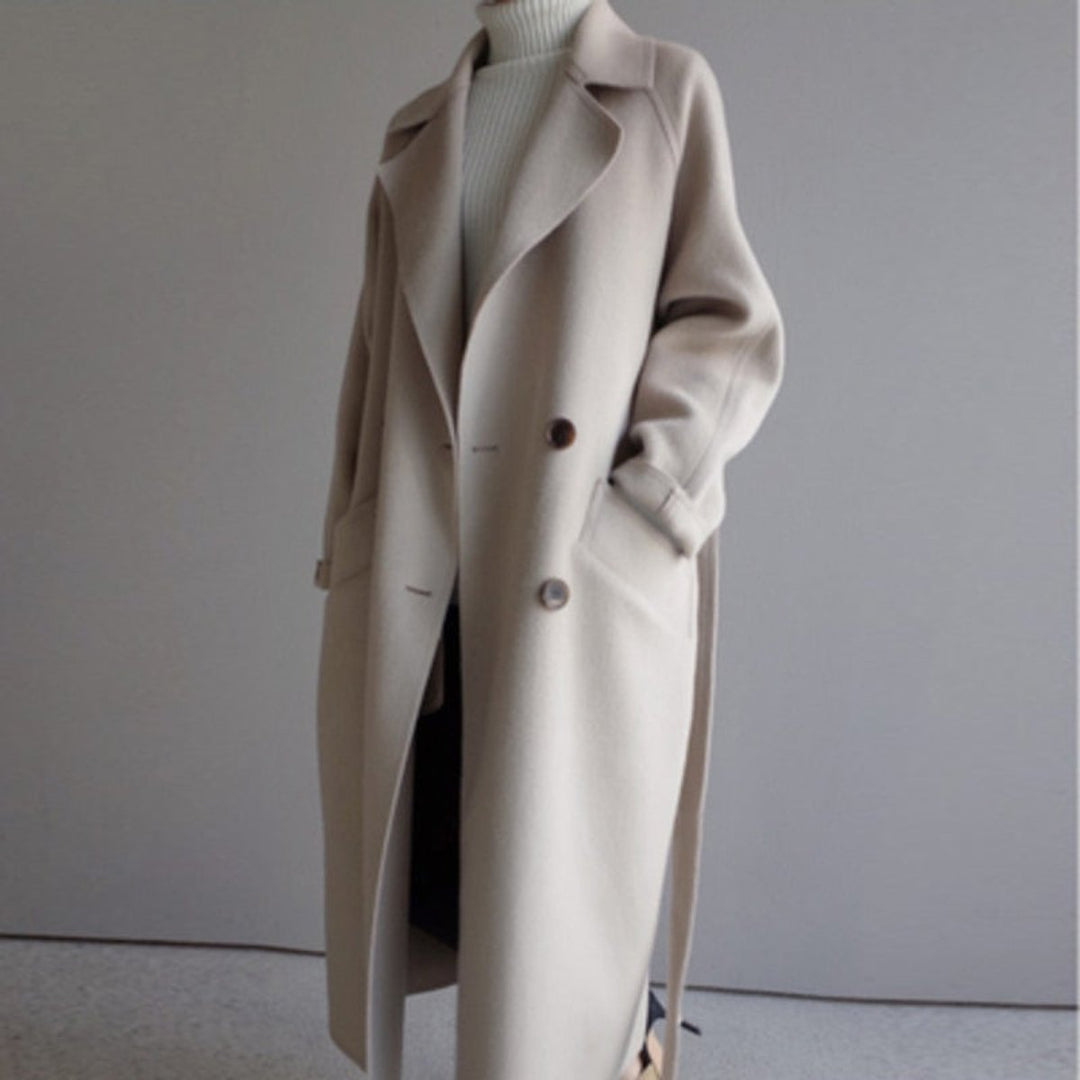 Elsie | Longline Double-Breasted Coat