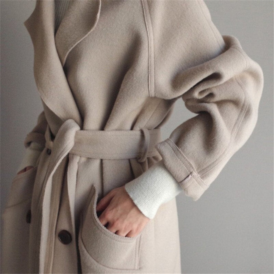 Elsie | Longline Double-Breasted Coat