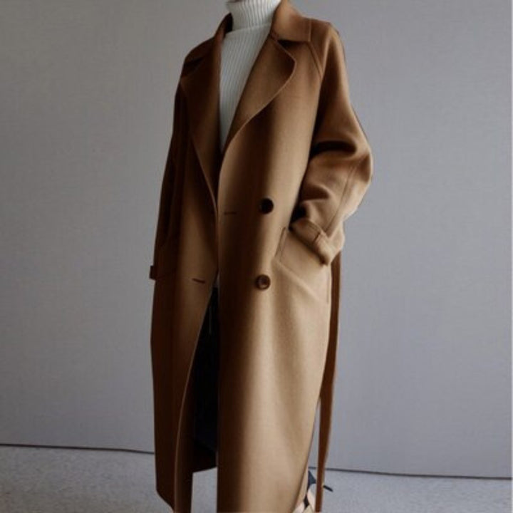 Elsie | Longline Double-Breasted Coat