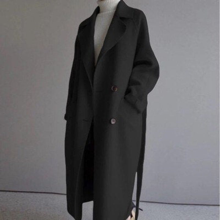 Elsie | Longline Double-Breasted Coat