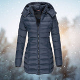 Brigid | Long Hooded Quilted Winter Coat