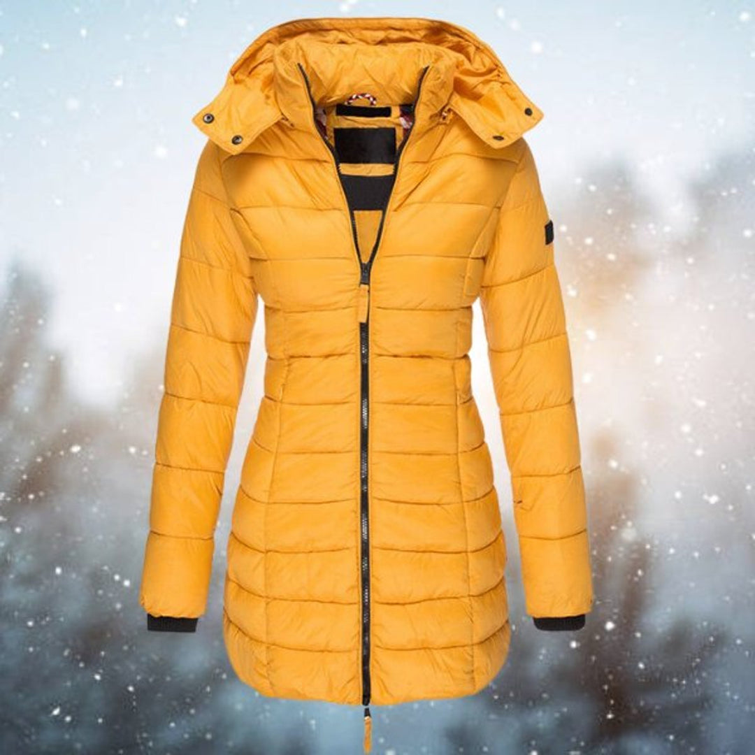 Brigid | Long Hooded Quilted Winter Coat