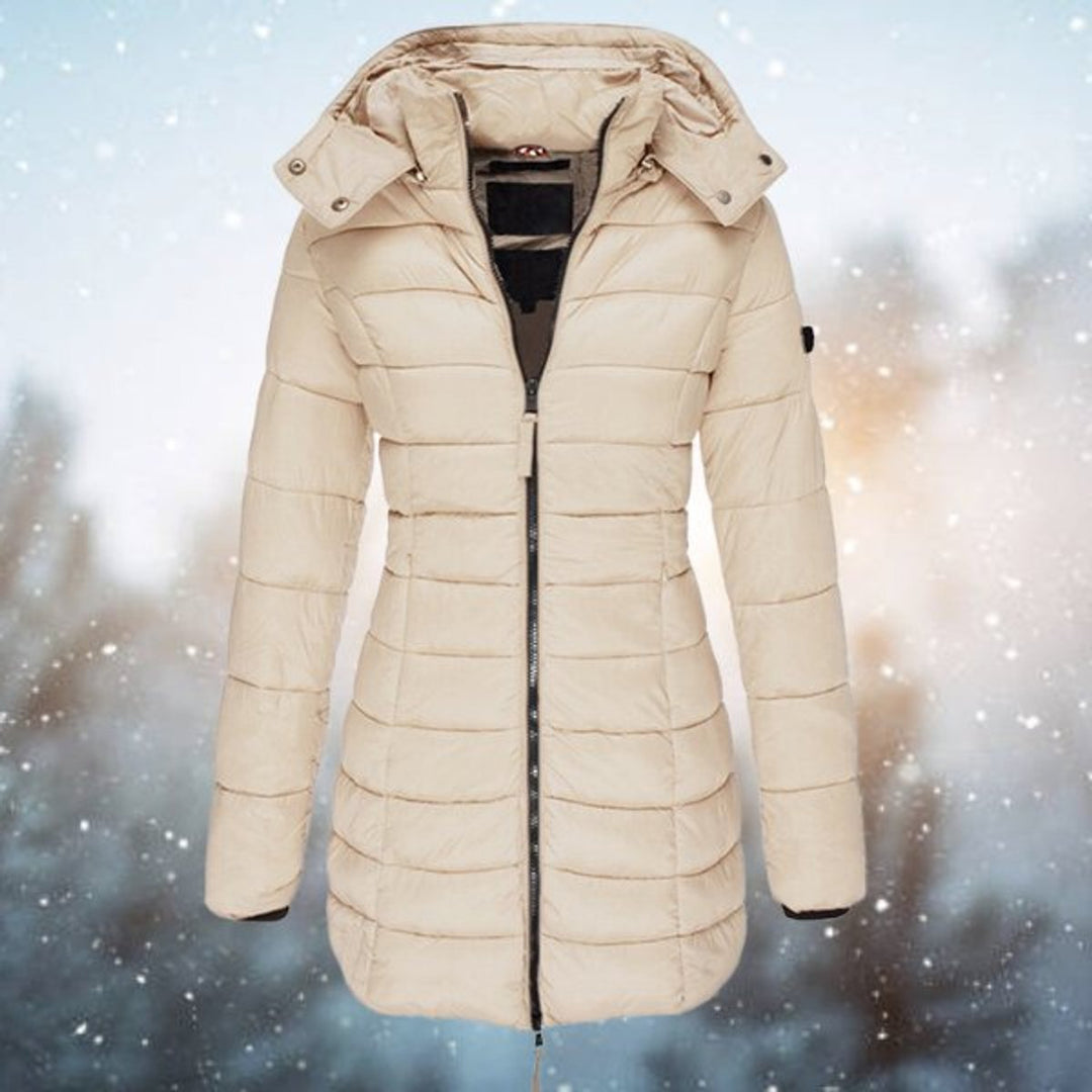 Brigid | Long Hooded Quilted Winter Coat