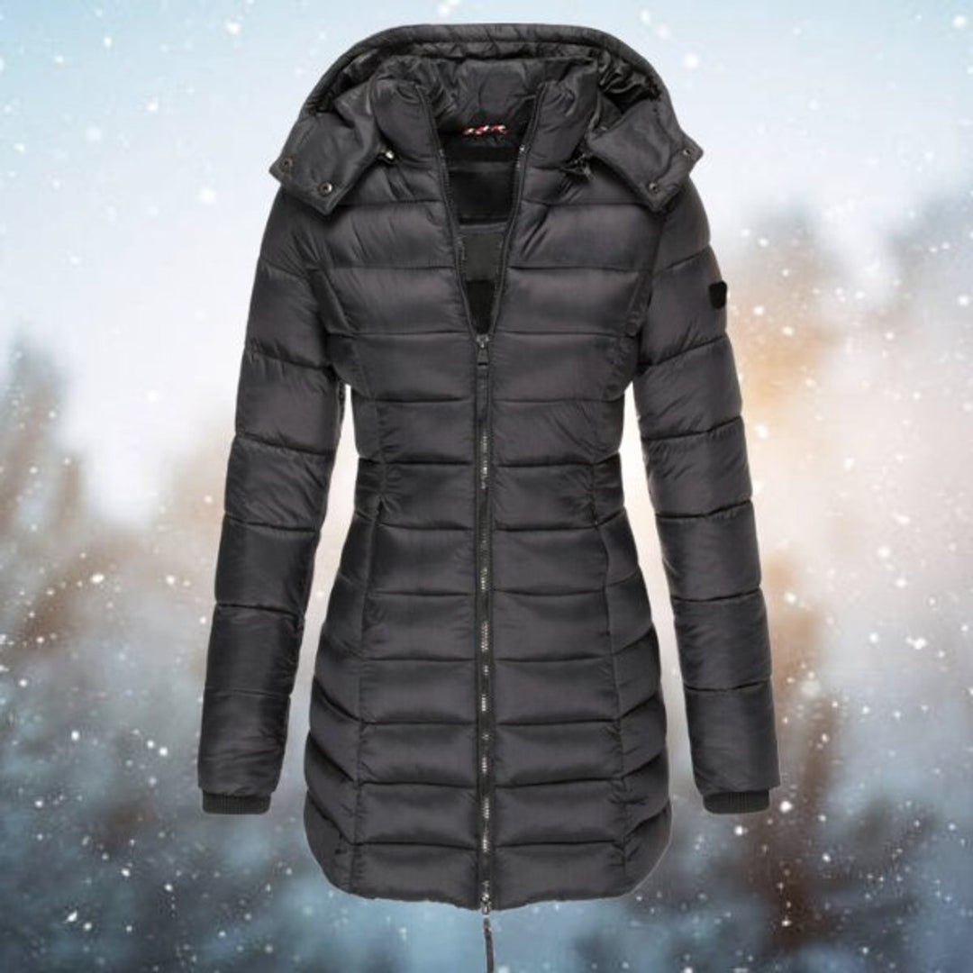Brigid | Long Hooded Quilted Winter Coat