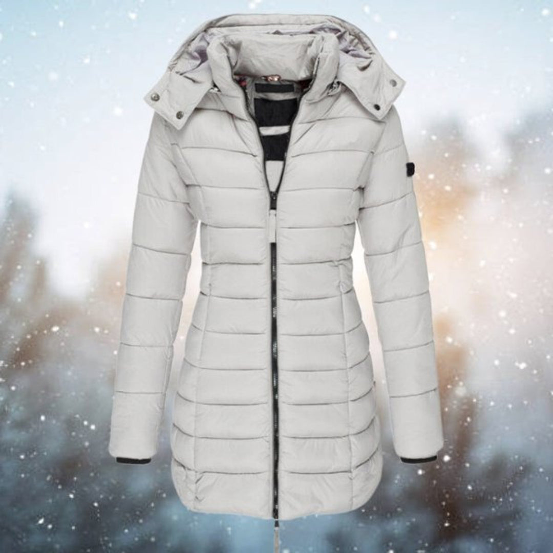 Brigid | Long Hooded Quilted Winter Coat
