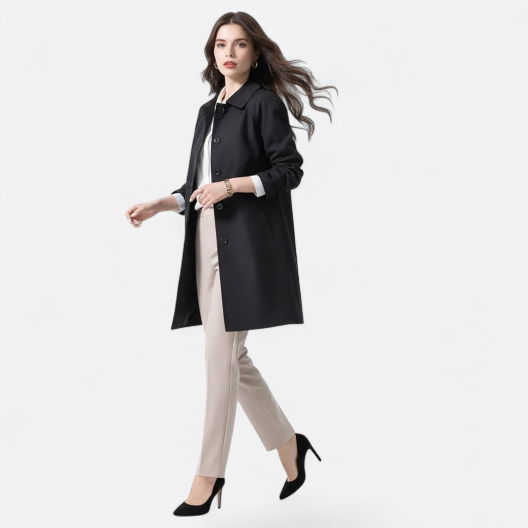 Isadora | Tailored Double-Breasted Longline Coat