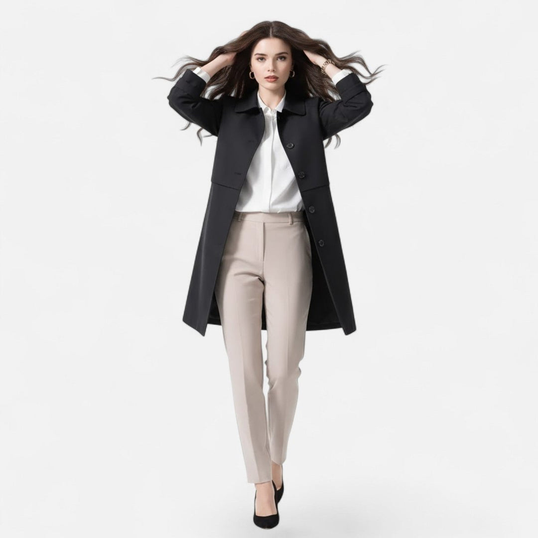 Isadora | Tailored Double-Breasted Longline Coat