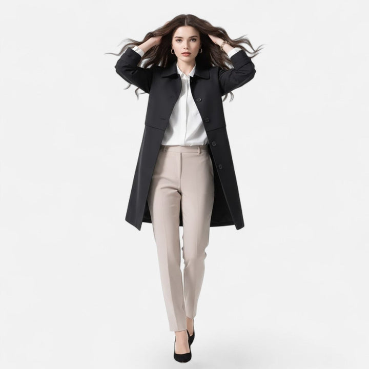 Isadora | Tailored Double-Breasted Longline Coat