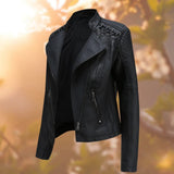 Charlotte | Zip-Up Moto Jacket