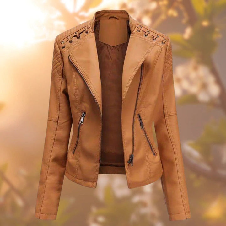 Charlotte | Zip-Up Moto Jacket