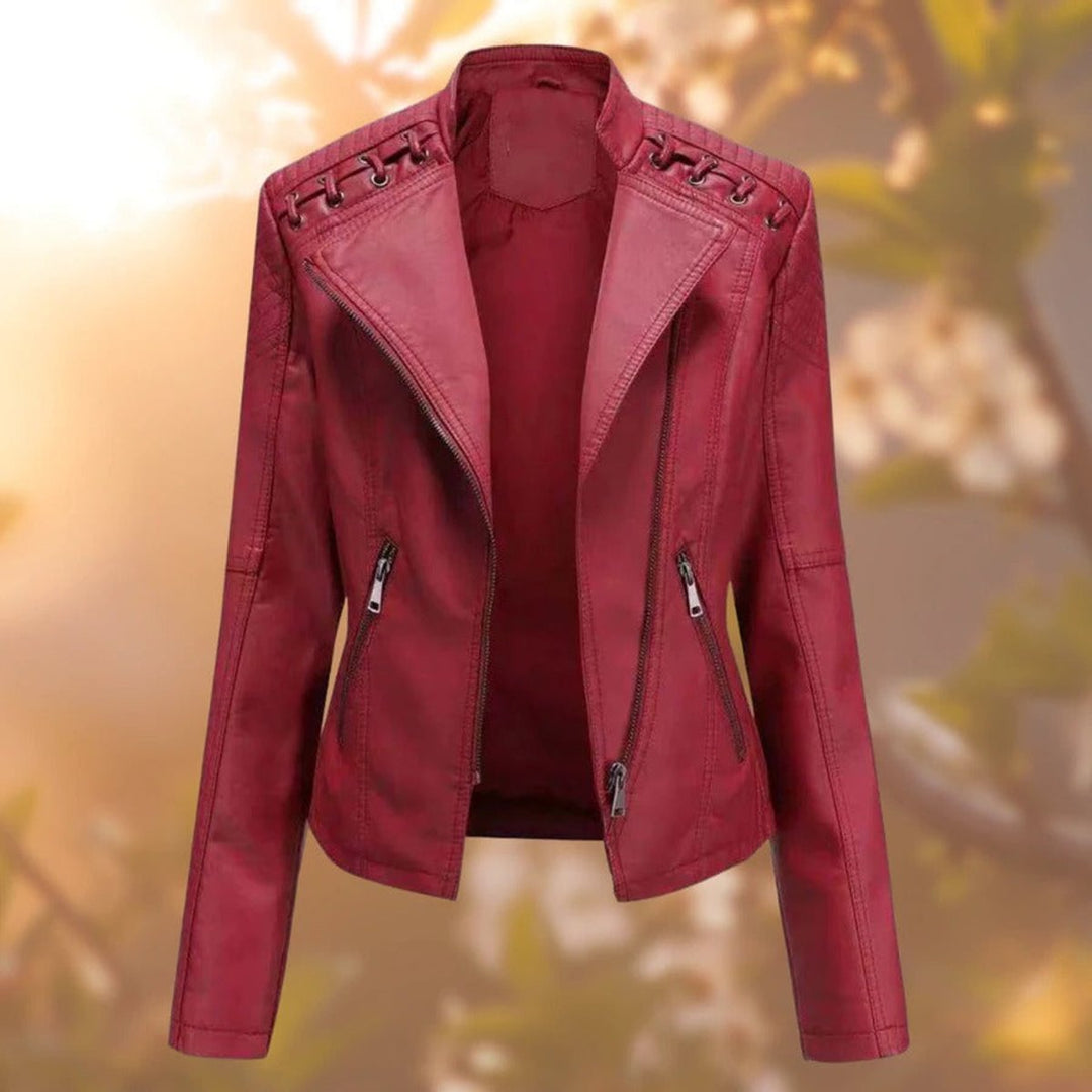Charlotte | Zip-Up Moto Jacket