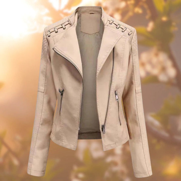 Charlotte | Zip-Up Moto Jacket