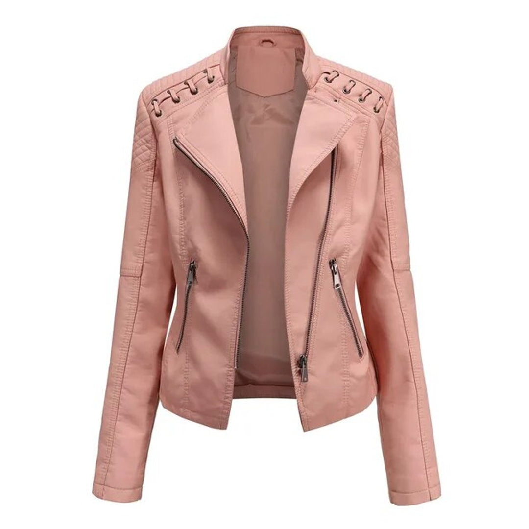 Charlotte | Zip-Up Moto Jacket