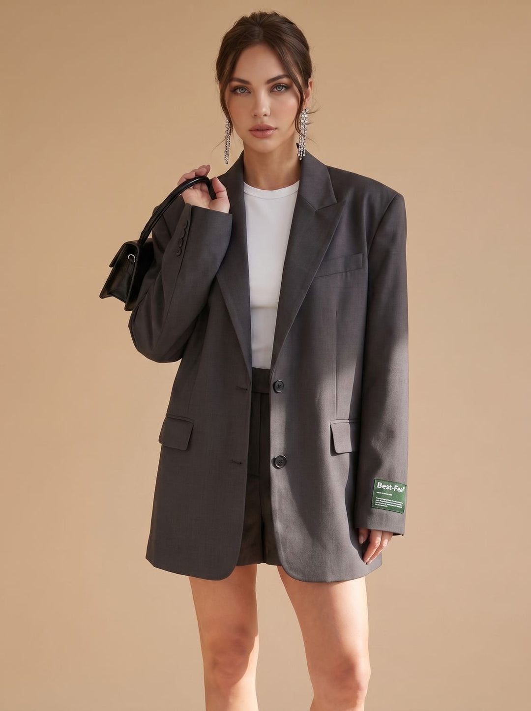Paige | Oversized Notch-Lapel Tailored Blazer