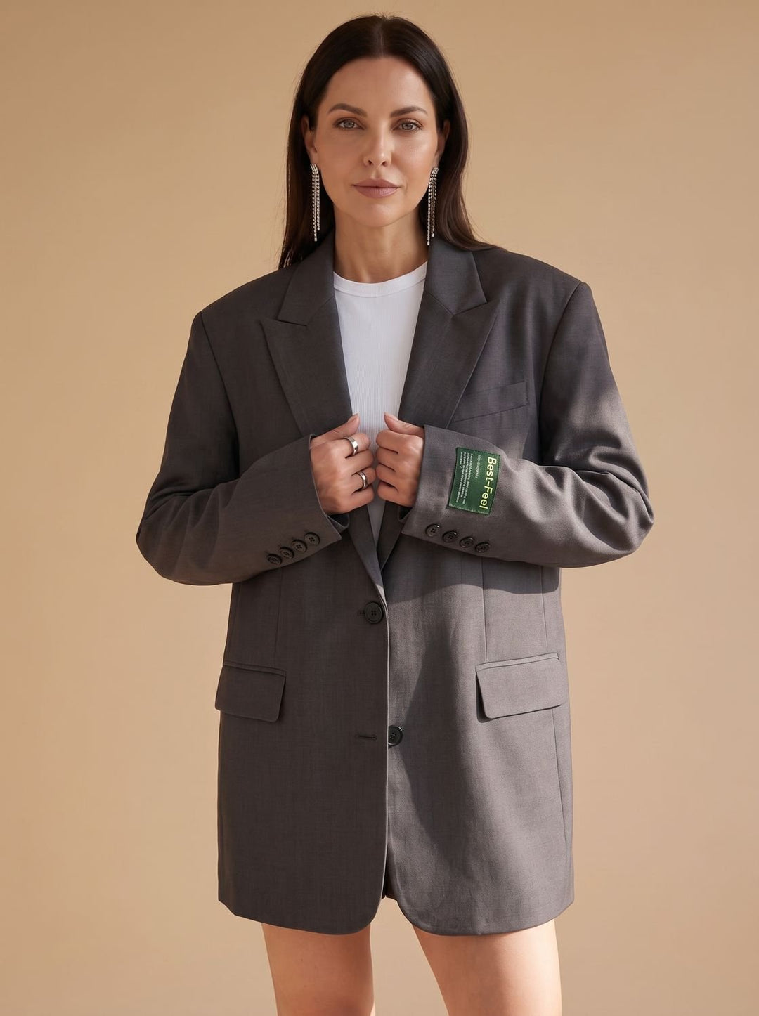 Paige | Oversized Notch-Lapel Tailored Blazer