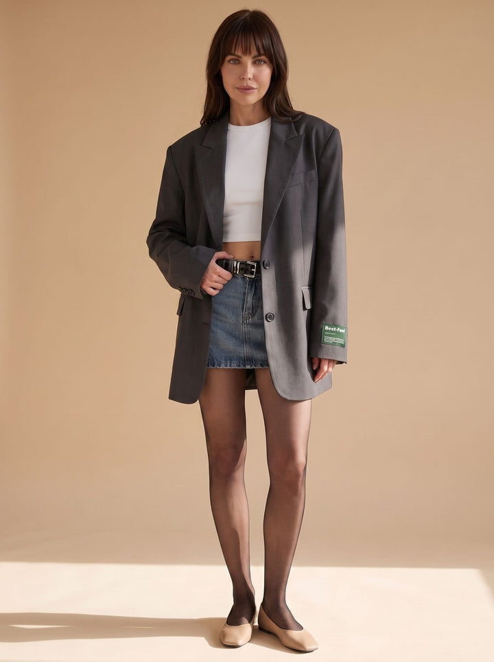 Paige | Oversized Notch-Lapel Tailored Blazer