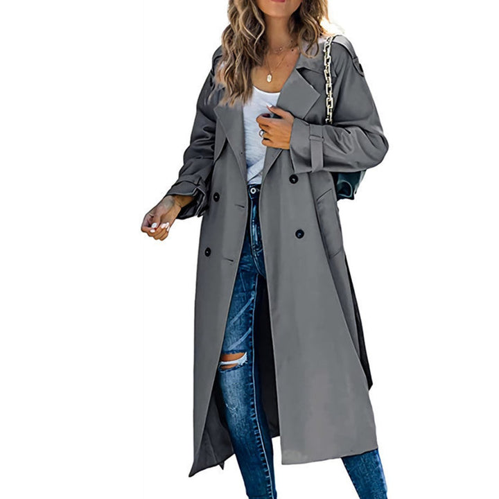 Helena | Double-Breasted Belted Longline Trench Coat