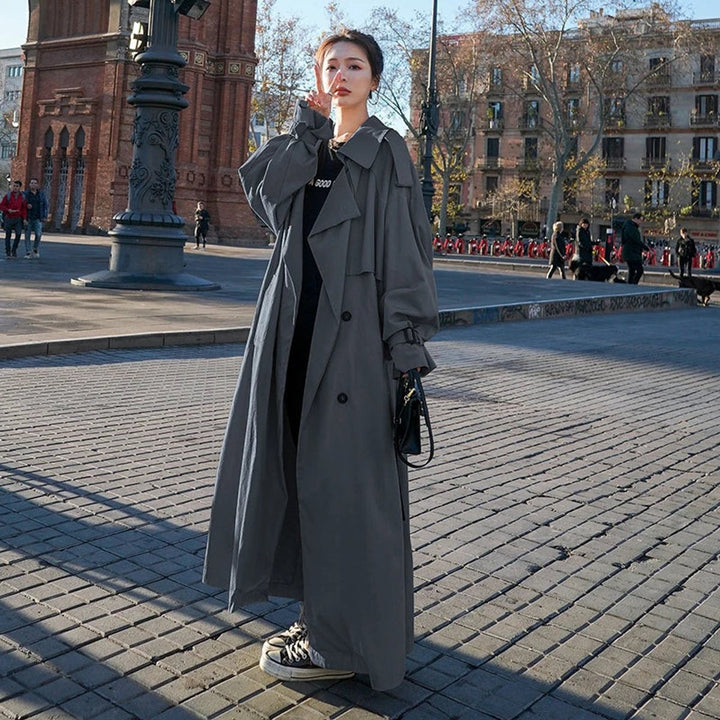 Dorothy | Women's Oversized Double-Breasted Long Trench Coat