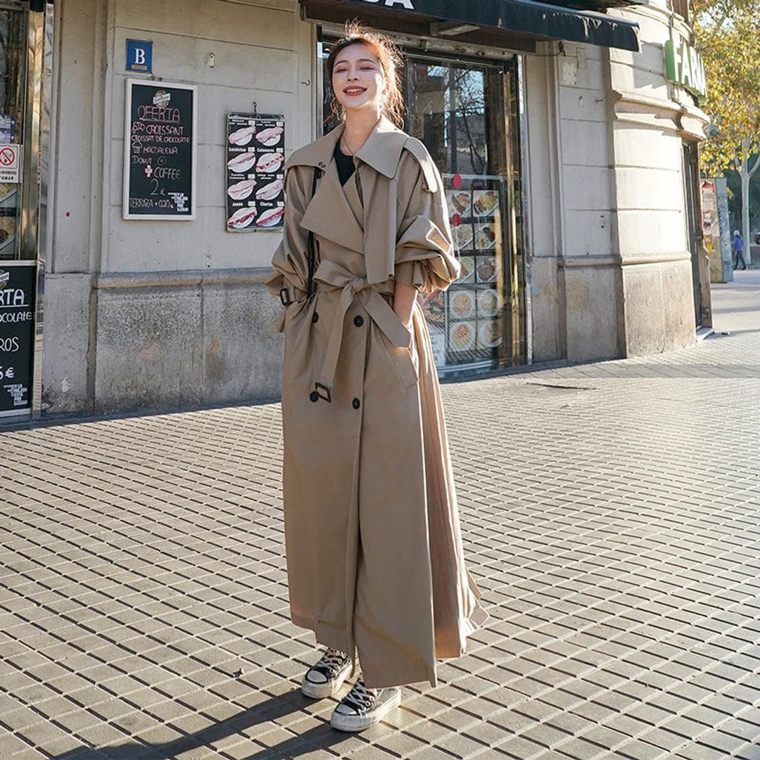 Dorothy | Women's Oversized Double-Breasted Long Trench Coat
