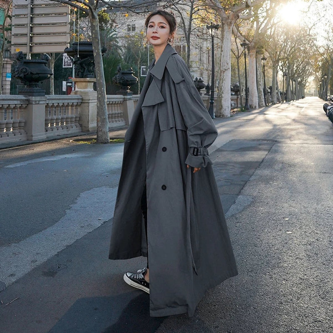 Dorothy | Women's Oversized Double-Breasted Long Trench Coat