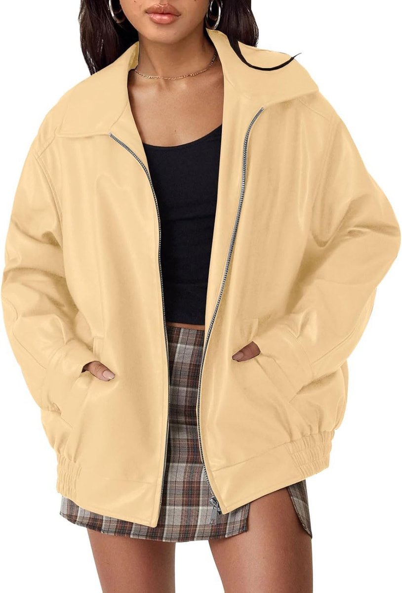 Eliana | Relaxed Zip-Up Bomber Jacket