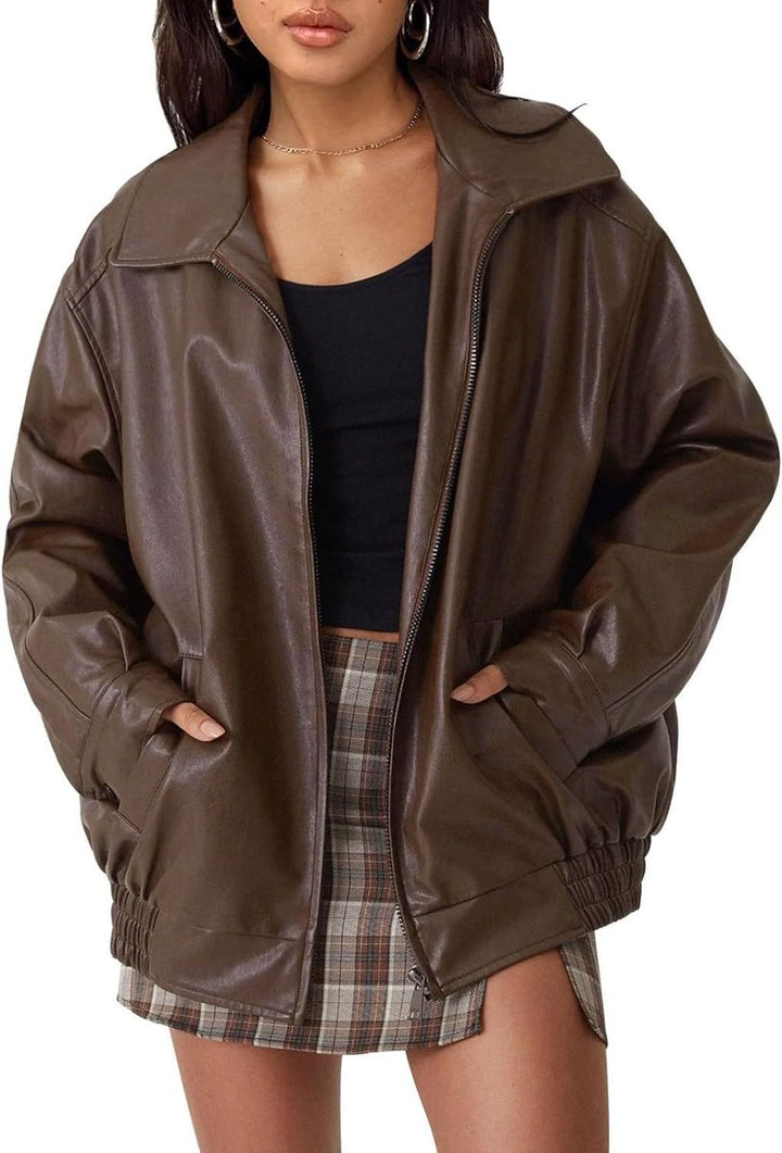 Eliana | Relaxed Zip-Up Bomber Jacket