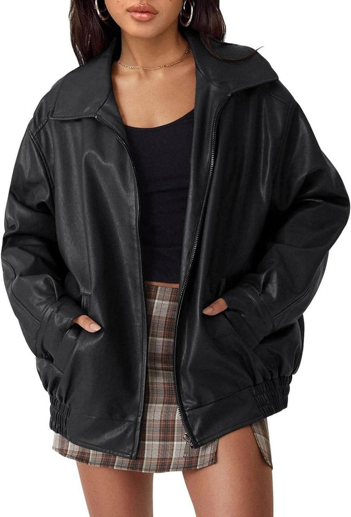 Clara | Relaxed Zip-Up Bomber Jacket