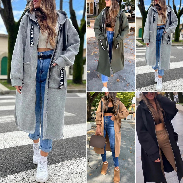 Helen | Oversized Longline Hooded Coat