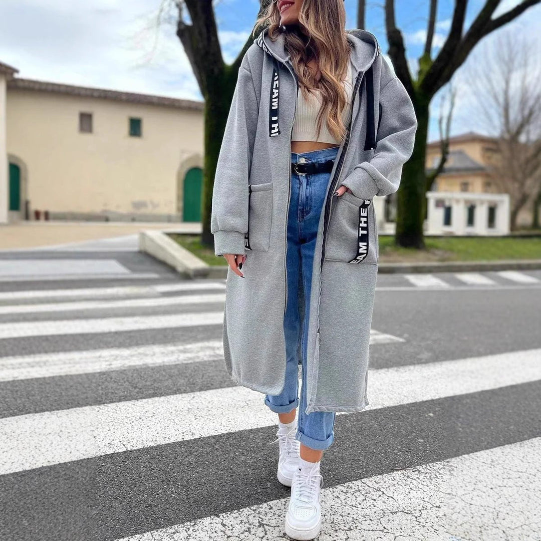 Helen | Oversized Longline Hooded Coat