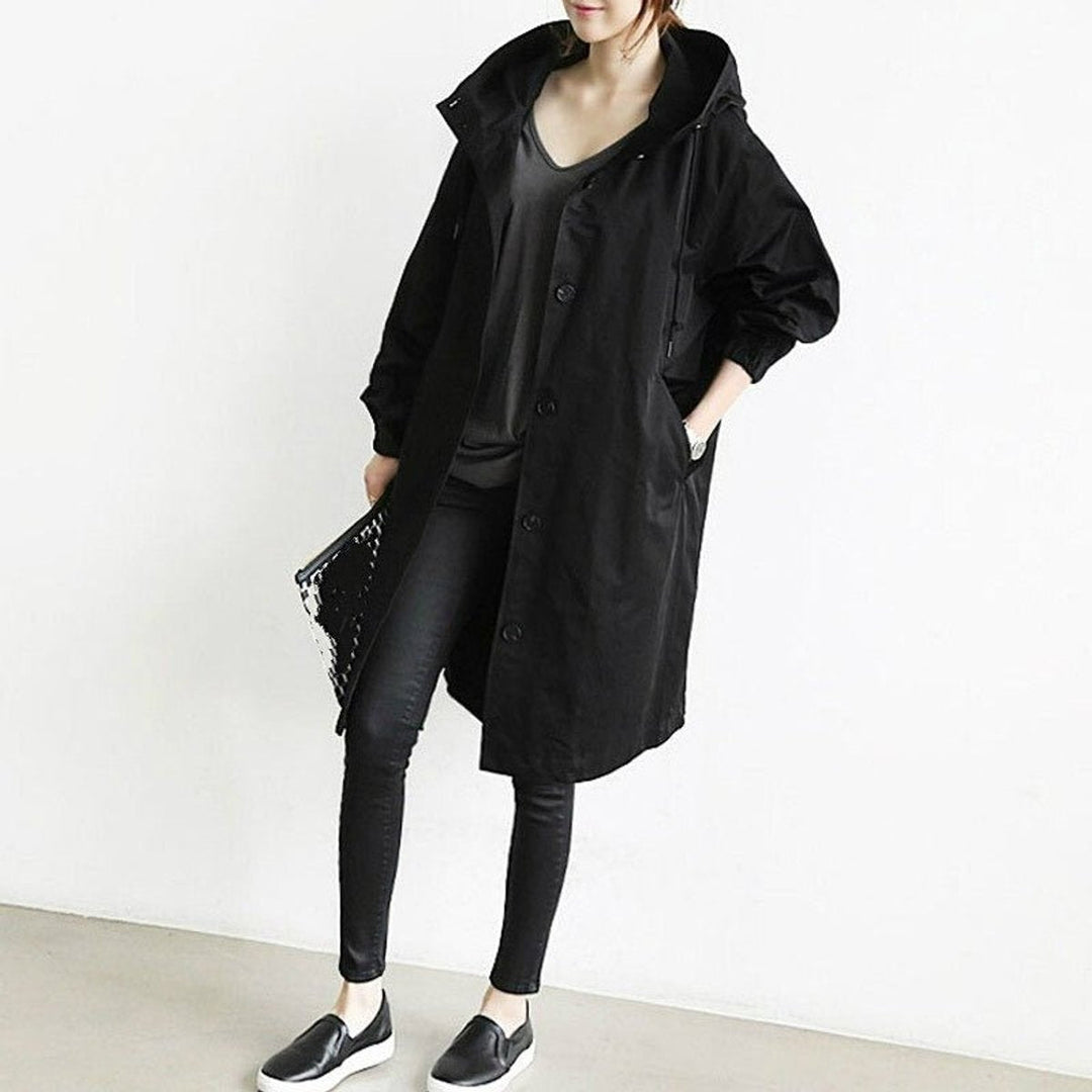 Margery | Relaxed Hooded Longline Coat