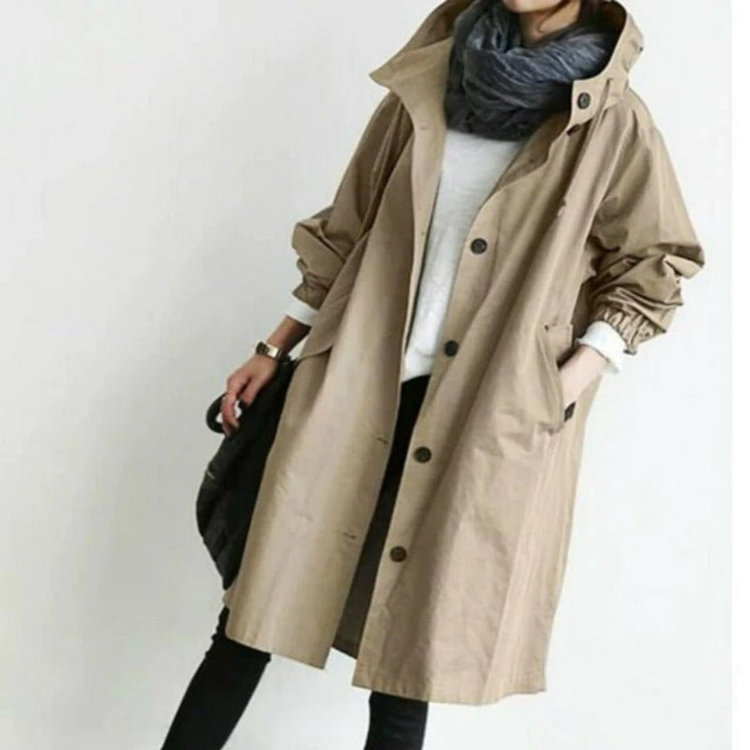 Margery | Relaxed Hooded Longline Coat