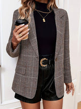 Harlow | Checked Tailored Blazer
