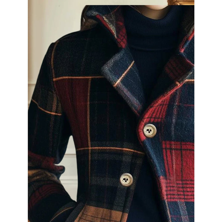 Gretchen | Checked Patchwork Cropped Jacket