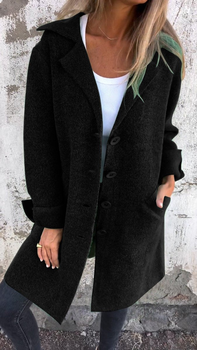 Eugenie | Relaxed-Fit Long Lapel Coat