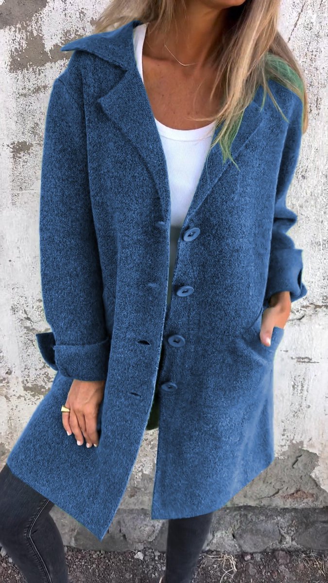 Eugenie | Relaxed-Fit Long Lapel Coat