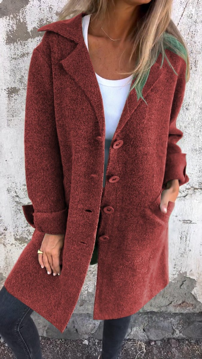 Eugenie | Relaxed-Fit Long Lapel Coat