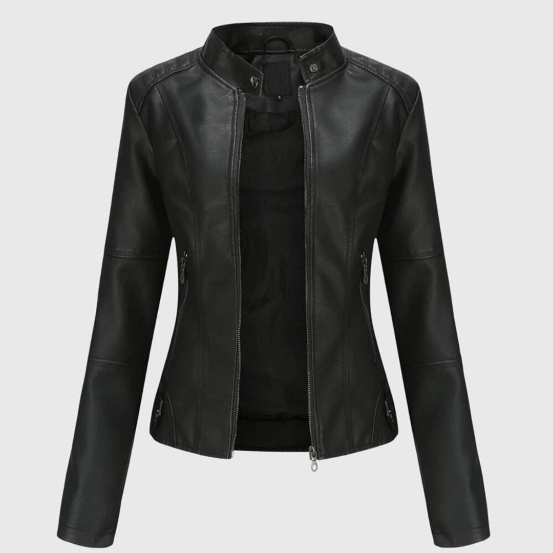 Delia | Slim-Fit Stand-Collar Zip Jacket