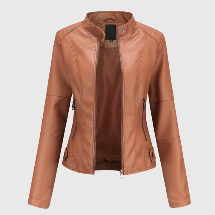 Delia | Slim-Fit Stand-Collar Zip Jacket