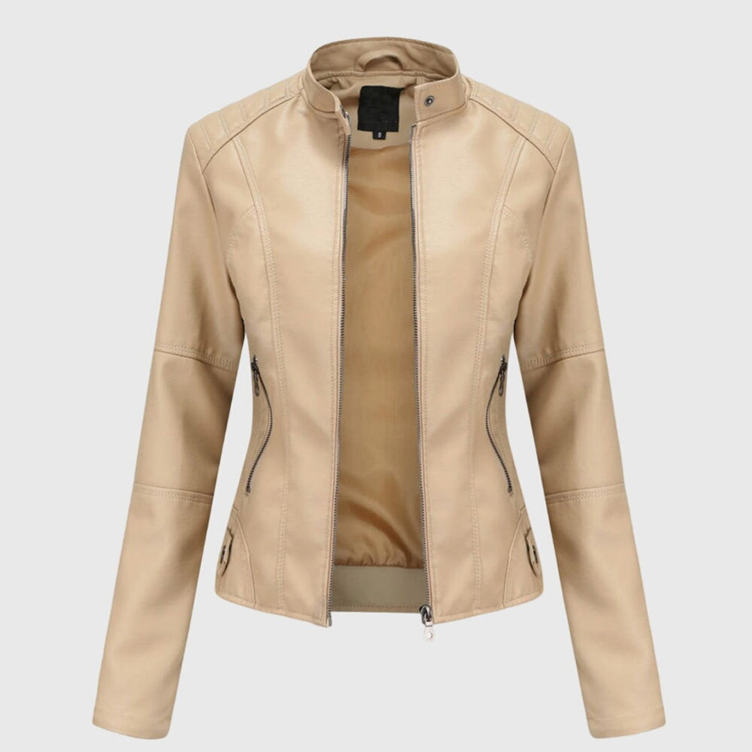 Delia | Slim-Fit Stand-Collar Zip Jacket