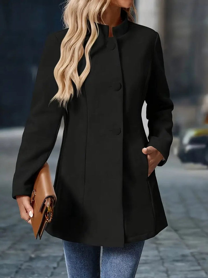 Esme | Stand-Collar Longline Blazer