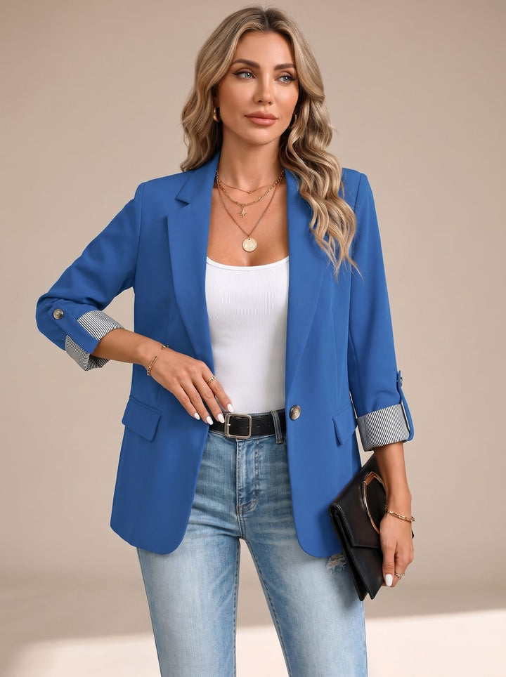 Tatiana | Rolled-Cuff Tailored Blazer