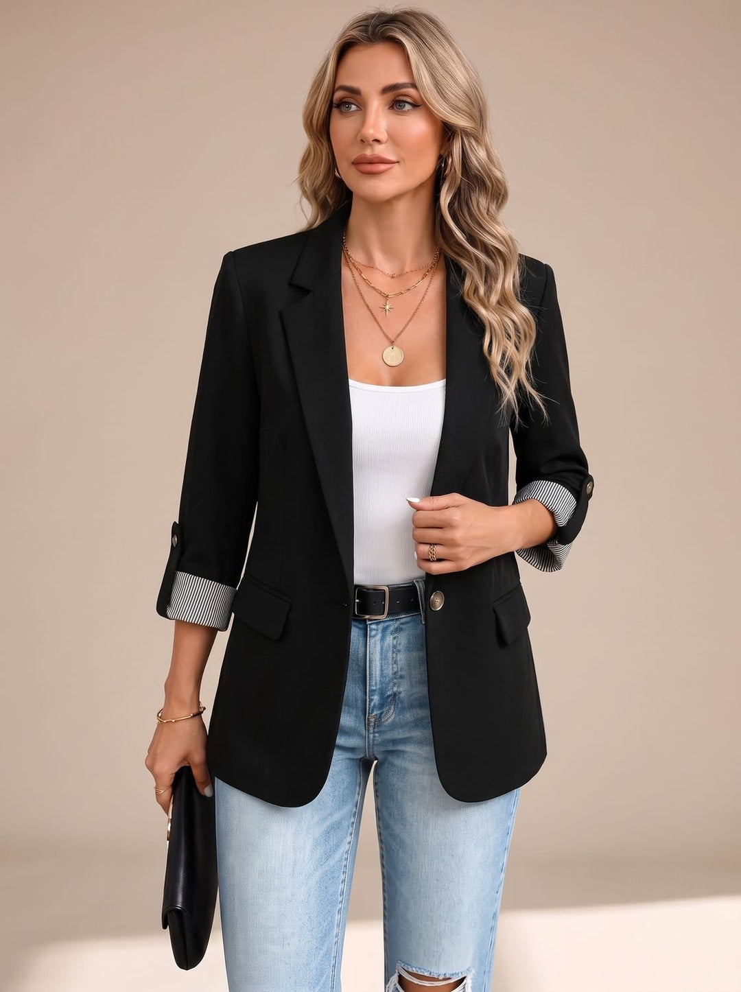 Johanna | Rollable-Sleeve Soft-Tailored Blazer