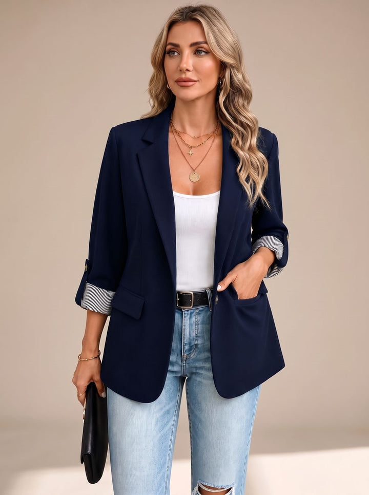 Tatiana | Rolled-Cuff Tailored Blazer