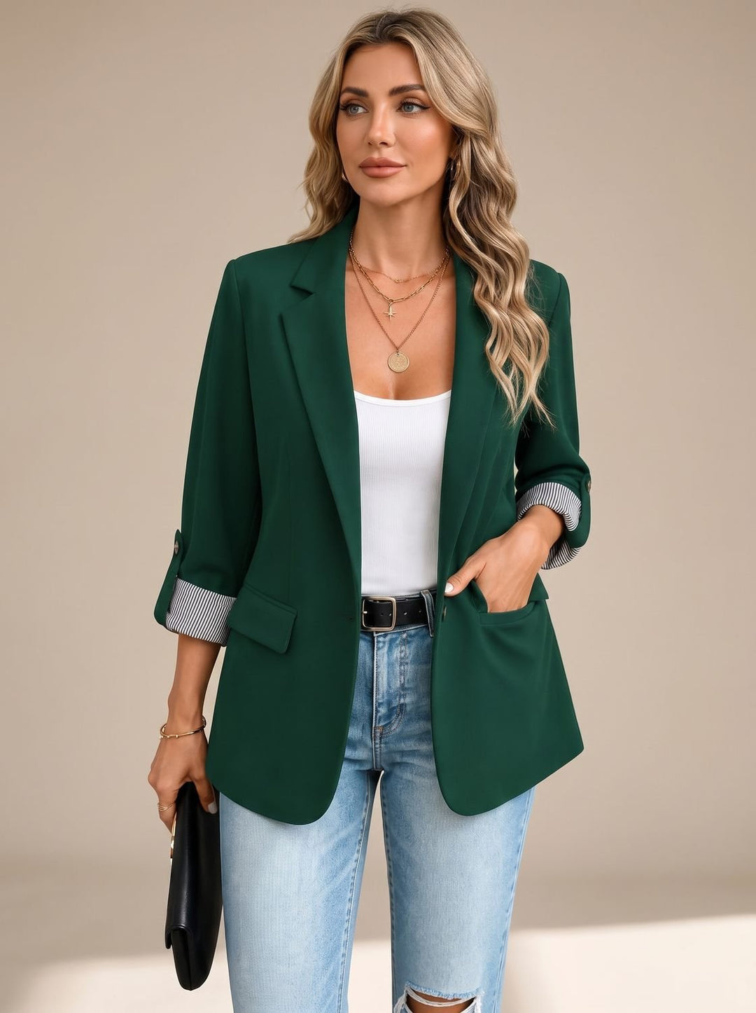 Johanna | Rollable-Sleeve Soft-Tailored Blazer