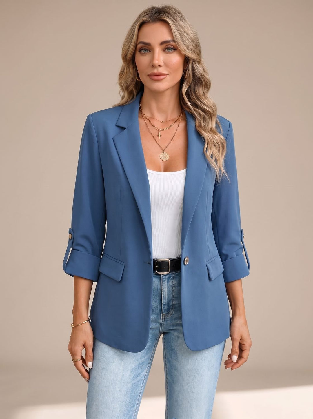 Johanna | Rollable-Sleeve Soft-Tailored Blazer