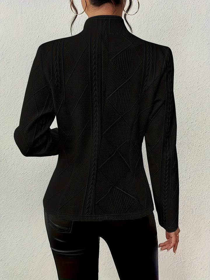 Emmeline | Textured Cable-Knit Open-Front Jacket