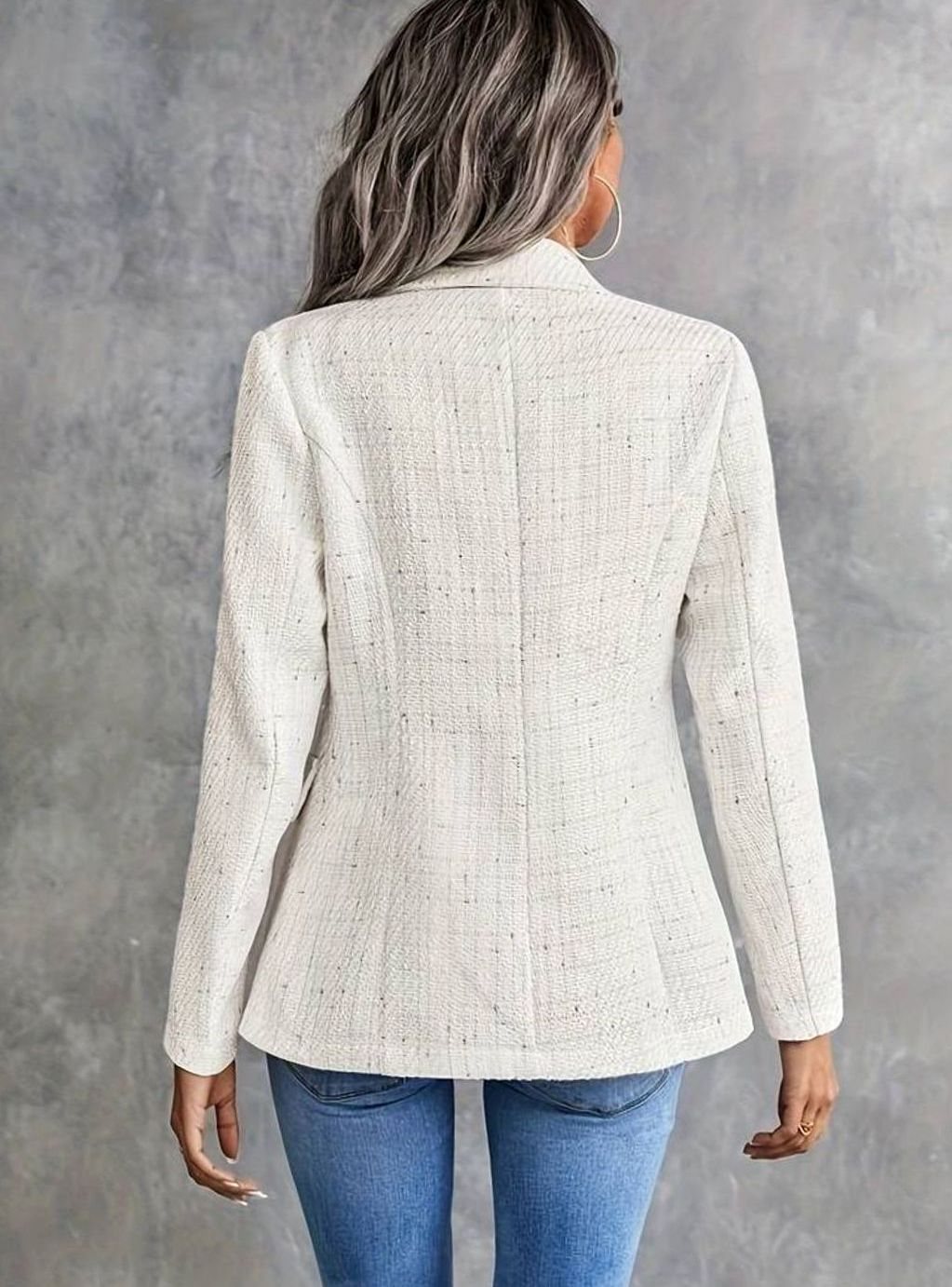 Cornelia | Textured Double-Breasted Blazer