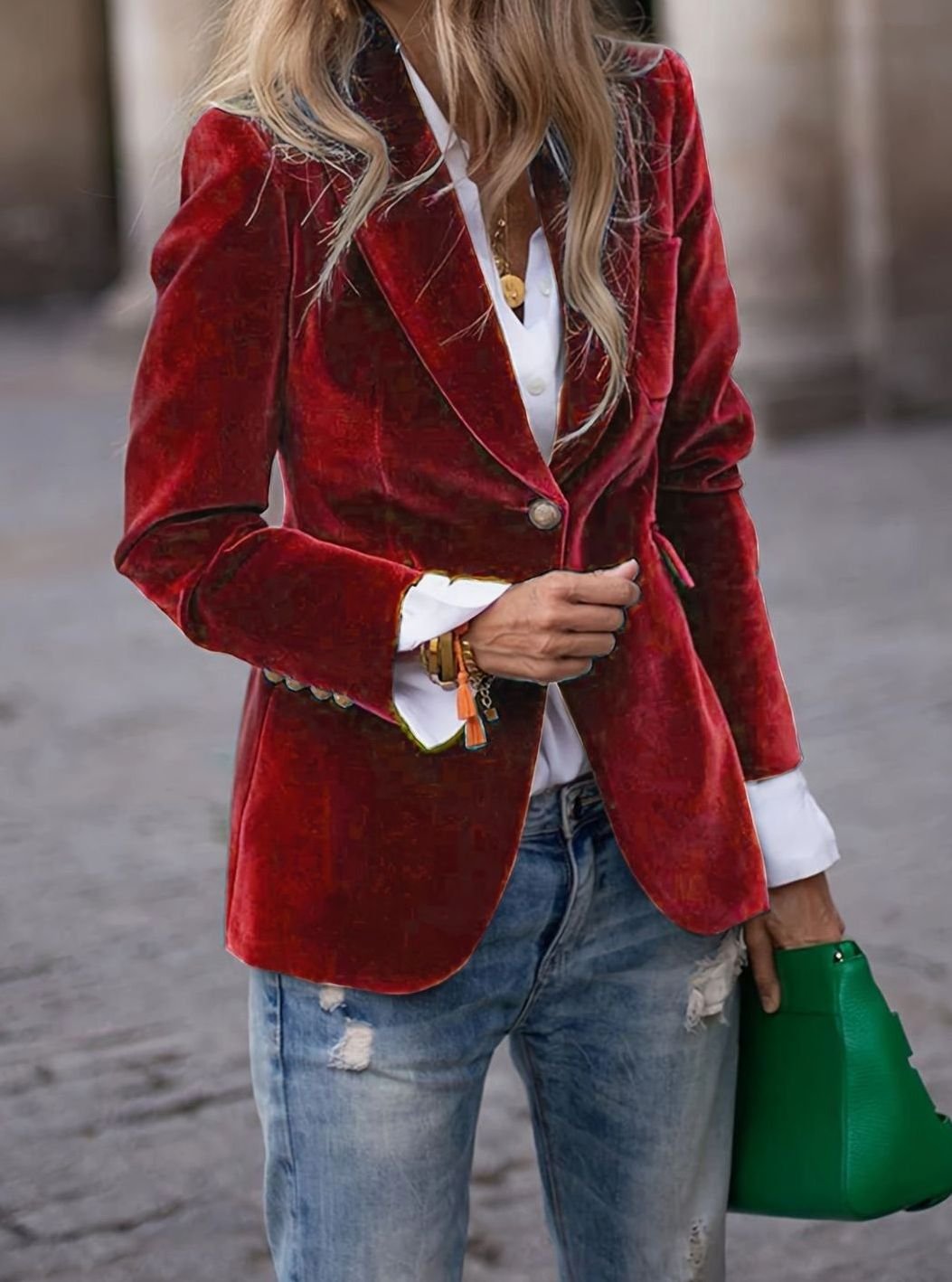 Marianne | Tailored Single-Button Blazer