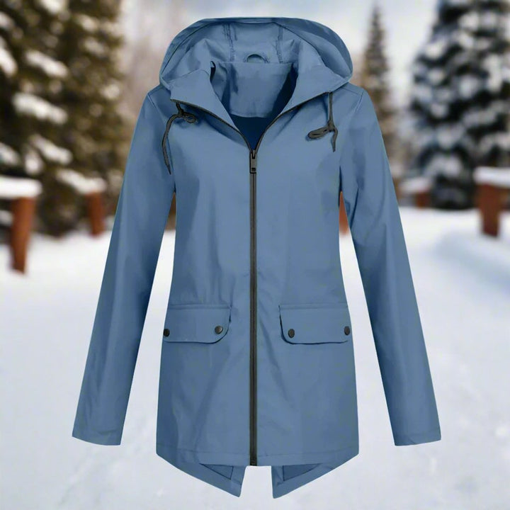Cerys | Hooded Longline Rain Jacket